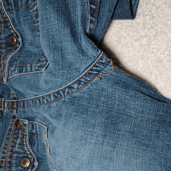 Y2K Arizona Low-rise Bootcut Denim Jeans Hip-huggers City Western Size 9 - Picture 13 of 13